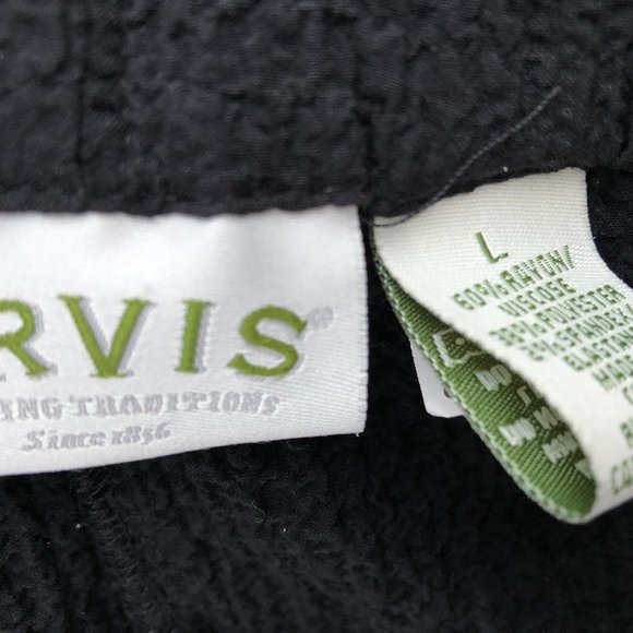 Orvis Pants Black Waffle Weave High Rise Pockets Casual Comfort Pants Si… - Picture 2 of 12